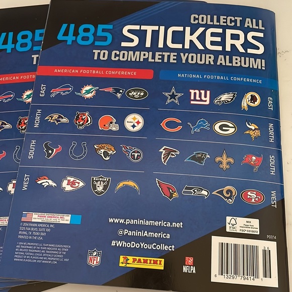 Sticker Collection 2014 NFL Sticker Album Complete Panini - Picture 2 of 5